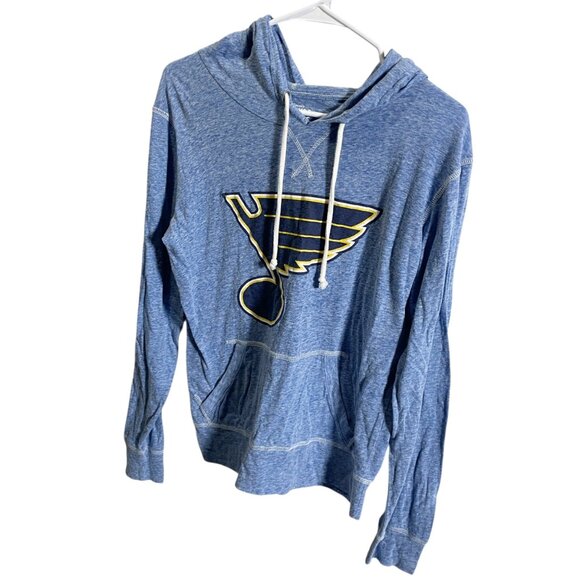 Signature Concepts Vintage Classics Small Blue St. Louis Blues Hoodie Women’s - Picture 2 of 4